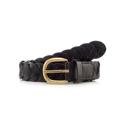 Black 'Windermere' woven belt